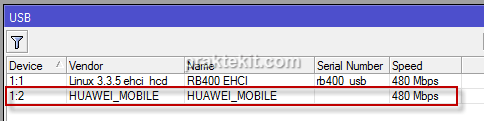Berbagi Koneksi Internet Menggunakan Mikrotik RB951Ui-2ND dan Modem Huawei E3372