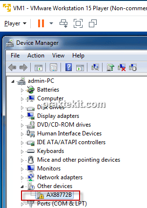 Cara Instal Perangkat USB di Virtual Machine VMware Workstation Player