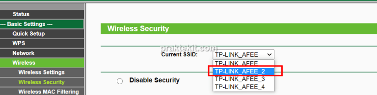 mengaktifkan Multiple SSID TP-Link TL-WR720N